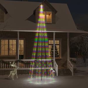 Vánoční stromek na stožár 732 barevných LED diod 500 cm
