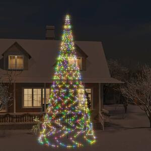 Vánoční stromek na stožár 3 000 barevných LED diod 800 cm