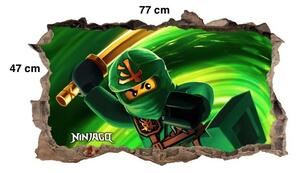 Originální nálepka na zeď LEGO Ninjago Lloyd 77 x 47 cm