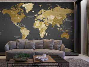 Murando DeLuxe Tapeta mapa světa: moderní geografie Rozměry (š x v) a Typ: 147x105 cm - samolepící