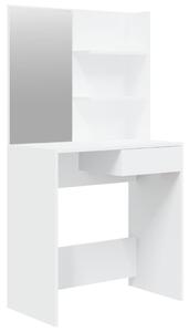 Toaletní stolek se zrcadlem bílý 74,5 x 40 x 141 cm