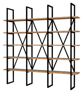 Hanah Home Knihovna Beylerbeyi 160 cm dub artisan/černá