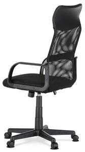 Kancelářská židle KA-L601 BK černá ekokůže a síťovina