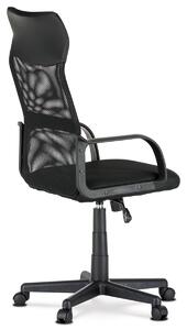 Kancelářská židle KA-L601 BK černá ekokůže a síťovina
