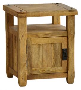 Sob nabytek | Noční stolek z mangového dřeva Davos SOBDEVI-NS