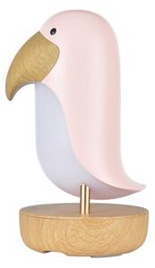 Rabbit & Friends Lampička ptáček s reproduktorem barva: růžová