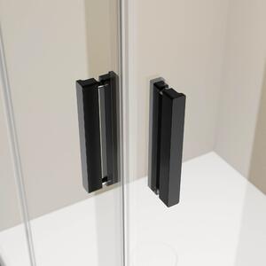 Rohový sprchový kout se skládacími dveřmi NT213 - 8 mm nano čiré sklo - výběr barvy a šířky profilu