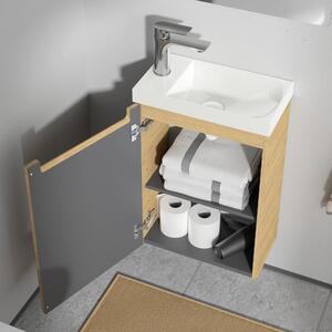 Toaletní stolek VIREO 40 cm s umyvadlem bílý - možnost volby barvy