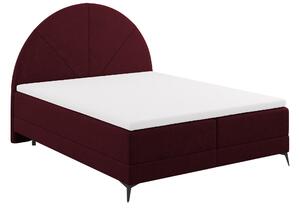 Červená čalouněná dvoulůžková postel boxspring Cosmopolitan Design Sunset 160 x 200 cm