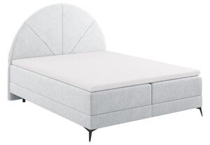 Šedá čalouněná dvoulůžková postel boxspring Cosmopolitan Design Sunset 180 x 200 cm