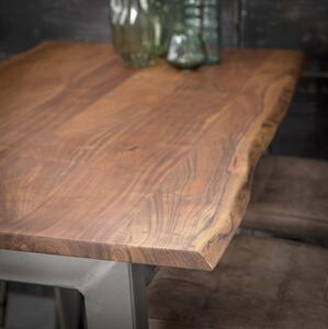 House Nordic deska na jídelní stůl 180 x 90 x 3,5 cm, akátové dřevo Jeneva (přírodní akátové dřeva se zvlněnou hranou)