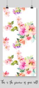 Fototapeta Jemné minimalistické květiny Samolepící 250x250cm