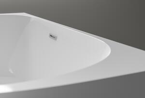 Volně stojící vana NOVA akrylátová bílá - 170 x 80 cm - možnost volby povrchu