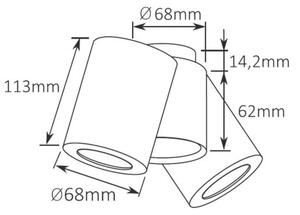 HOLDBOX HB12022 ŠÍŘKA: 68 mm, BARVA: Černá
