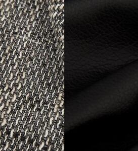 Rozkládací rohová sedačka BERGIMO šedá melír / černá