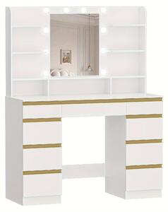 Kosmetický stolek – Toaletní stolek – Stolek pro líčení – Kosmetický stolek – Stolek pro make-up – S 10 LED světelnými body