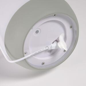 Bílá plastová stolní LED lampa Kave Home Dianela
