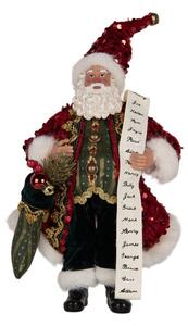 Vánoční figurka Santa Claus se seznamem hodných dětí – 16x8x28 cm