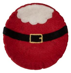 Dekorativní vánoční filcová miska / tácek Santa Claus – 18x4 cm