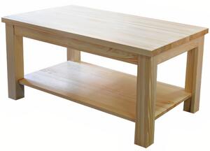 Borovicový konferenční stolek, dřevěná lavička 404