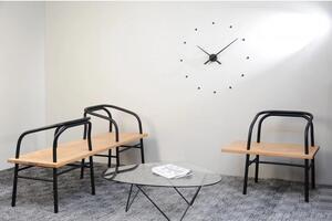 Designové nástěnné hodiny NOMON OJ černé 50cm