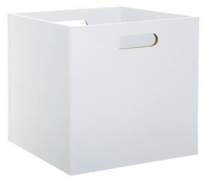 Úložný box Wood, 31x31x31 cm, bílá