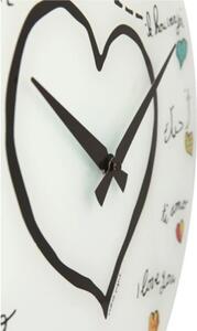 Designové nástěnné hodiny 8030 Nextime Loving You 43cm