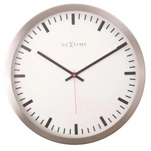 Designové nástěnné hodiny 2520 Nextime Stripe white 26cm