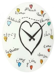 Designové nástěnné hodiny 8030 Nextime Loving You 43cm