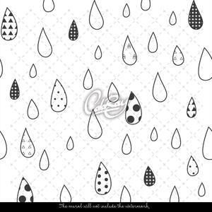 Fototapeta Krásné dešťové kapky Samolepící 250x250cm