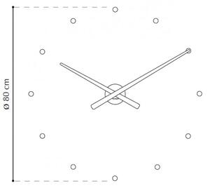 Designové nástěnné hodiny NOMON OJ grafitové 50cm
