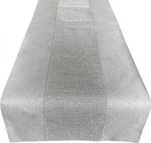 Elegantní stříbrný ubrus zdobený zirkony Šířka: 40 cm | Délka: 220 cm