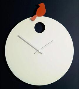 Designové nástěnné hodiny Diamantini&Domeniconi 394 orange Bird 40cm