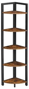 ROHOVÝ REGÁL, hnědá, černá, uhlíková ocel, 30/150/30 cm Boxxx, Online Only