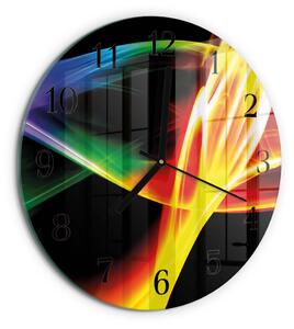 Skleněné nástěnné hodiny Abstrakce zsoc-fi30-00170951