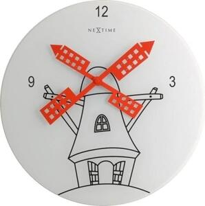 Designové nástěnné hodiny 8807 Nextime Windwild 30cm