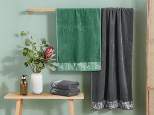 LIVARNO home Froté ručník, 50 x 100 cm, 2 kusy (šedá) (100346844003)