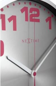 Designové nástěnné hodiny 3053wi Nextime Dash white 35cm