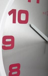 Designové nástěnné hodiny 3053wi Nextime Dash white 35cm