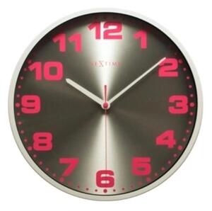 Designové nástěnné hodiny 3053wi Nextime Dash white 35cm