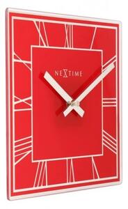 Designové nástěnné hodiny 5184ro Nextime Square 20cm