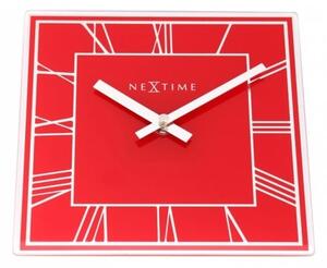 Designové nástěnné hodiny 5184ro Nextime Square 20cm