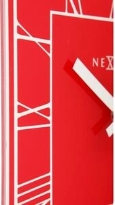 Designové nástěnné hodiny 5184ro Nextime Square 20cm