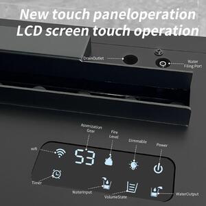 3D holografický krb - Holografický krb - Krb s efektem vodní páry - LED osvětlení pro vytvoření atmosféry - Bezpečný, bez ohně