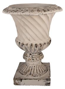 Béžový keramický obal na květináč – 44x44x58 cm