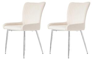 Jídelní židle - Sametové židle - Pohodlné křesla - Komfortní posezení - Kovové nohy - Kompaktní design