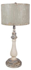 Béžová kovová stolní lampa – 33x75 cm