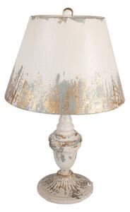 Béžová kovová stolní lampa – 36x55 cm