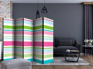 Paraván - Bright stripes II [Room Dividers]