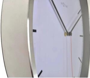 Designové nástěnné hodiny 3071wi Nextime Company White Stripe 35cm